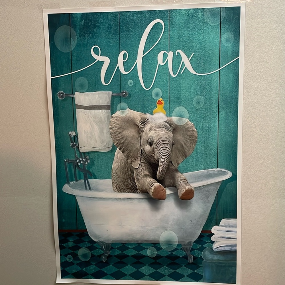 Canvas Wall Art- “Relax” NIB